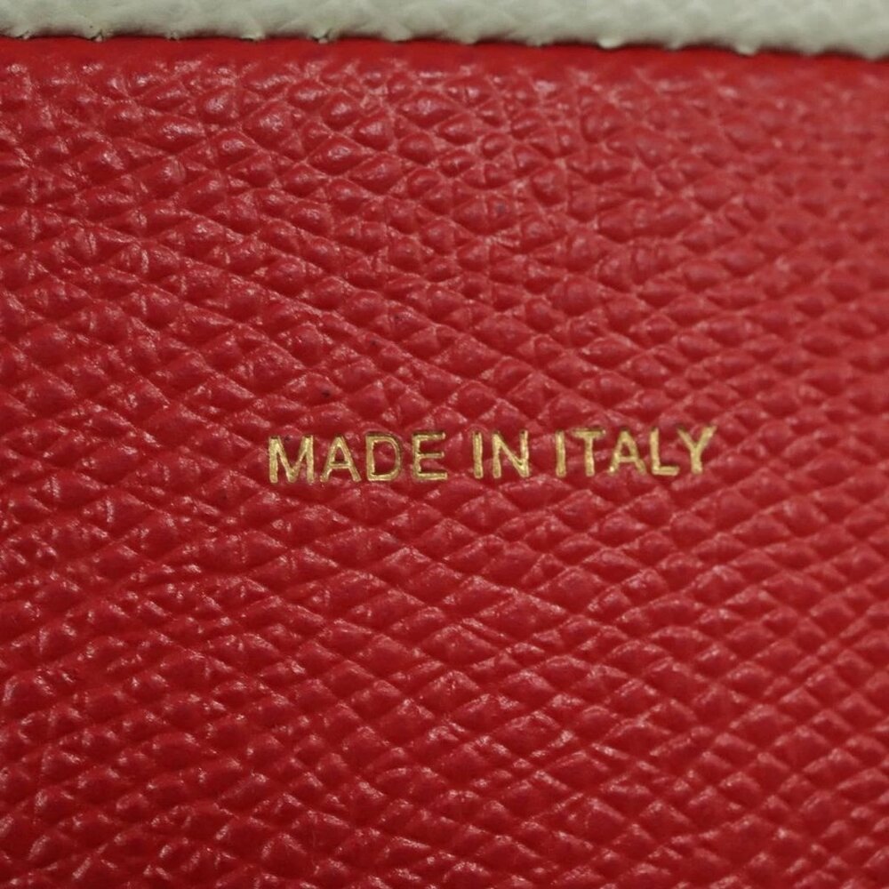 CELINE Tote Bag Leather 2way Red Auth ep7482 - Picture 10 of 16